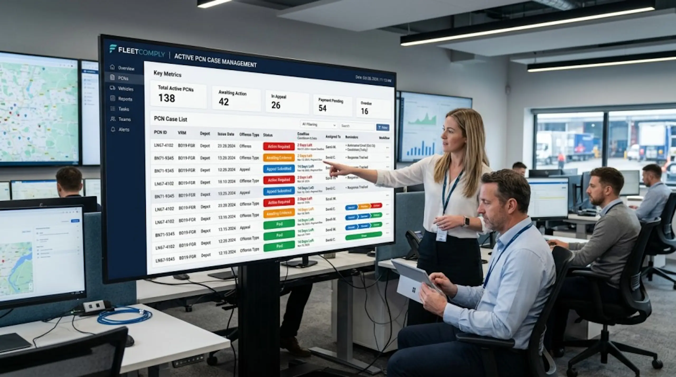 Fleet compliance dashboard