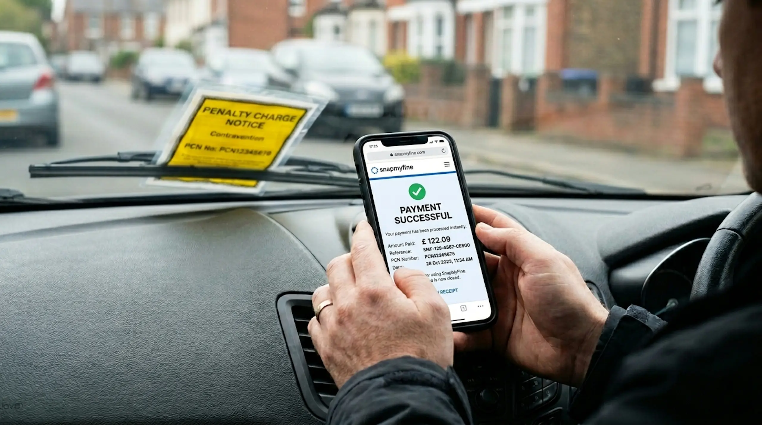 How do you pay for a parking ticket in the UK?